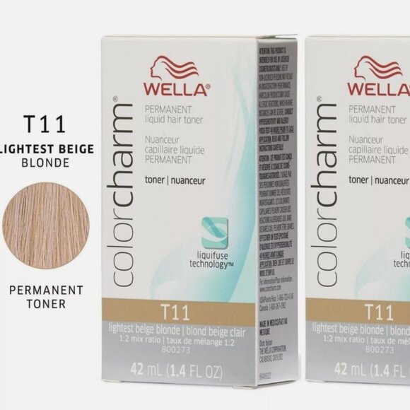 Wella Color Charm T11 Lightest Beige Blonde Permanent Liquid Hair Toner 1.4 oz ( - Picture 1 of 1